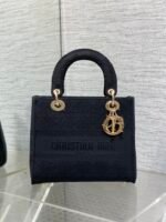 SMALL 24 LADY BAG IN BLACK CANVAS - Image 11