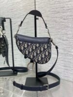 SADDLE 19 BAG WITH STRAP BLUE OBLIQUE JACQUARD - Image 3