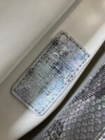 MINI 17 LADY BAG IN SILVER SNAKESKIN PATTERN LAMBSKIN - Image 7