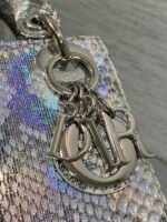 MINI 17 LADY BAG IN SILVER SNAKESKIN PATTERN LAMBSKIN - Image 17