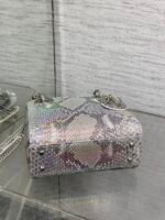 MINI 17 LADY BAG IN SILVER SNAKESKIN PATTERN LAMBSKIN - Image 5