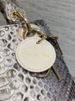 MINI 17 LADY BAG IN WHITE MIX BLACK SNAKESKIN PATTERN LAMBSKIN - Image 3