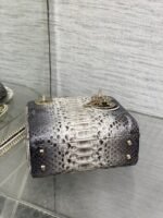 MINI 17 LADY BAG IN WHITE MIX BLACK SNAKESKIN PATTERN LAMBSKIN - Image 5