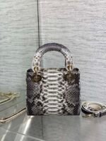 MINI 17 LADY BAG IN WHITE MIX BLACK SNAKESKIN PATTERN LAMBSKIN - Image 2