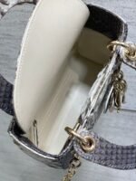 MINI 17 LADY BAG IN WHITE MIX BLACK SNAKESKIN PATTERN LAMBSKIN - Image 7