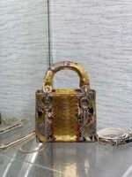 MINI 17 LADY BAG IN GOLDEN SNAKESKIN PATTERN LAMBSKIN - Image 2