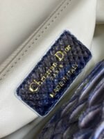 MINI 17 LADY BAG IN NAVY BLUE MIX BLACK SNAKESKIN PATTERN LAMBSKIN - Image 8
