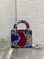 MINI 17 LADY BAG IN COLORFUL SNAKESKIN PATTERN LAMBSKIN 225981 - Image 3