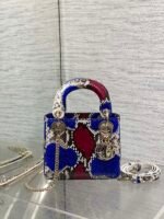 MINI 17 LADY BAG IN COLORFUL SNAKESKIN PATTERN LAMBSKIN 225981 - Image 2