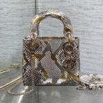 MINI 17 LADY BAG IN COLORFUL SNAKESKIN PATTERN LAMBSKIN 225983