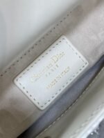 MINI 17 LADY BAG IN WHITE SATIN EMBROIDERED WITH BEADS 226310 - Image 18