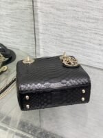 MINI 17 LADY BAG IN BLACK SNAKESKIN PATTERN LAMBSKIN - Image 14