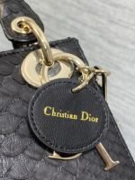 MINI 17 LADY BAG IN BLACK SNAKESKIN PATTERN LAMBSKIN - Image 6