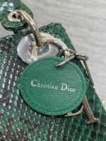 MINI 17 LADY BAG IN GREEN FOREST MIX BLACK SNAKESKIN PATTERN LAMBSKIN - Image 9