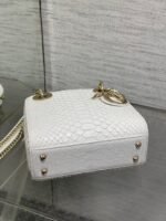 MINI 17 LADY BAG IN WHITE SNAKESKIN PATTERN LAMBSKIN - Image 5