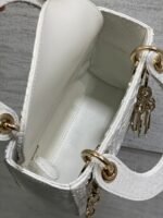 MINI 17 LADY BAG IN WHITE SNAKESKIN PATTERN LAMBSKIN - Image 6