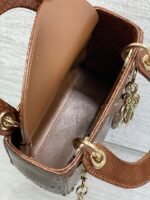 MINI 17 LADY BAG IN PEACAN BROWN METALLIC LAMBSKIN - Image 8