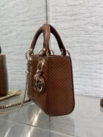 MINI 17 LADY BAG IN PEACAN BROWN METALLIC LAMBSKIN - Image 4