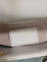DIOR 25S MINI LADY DIOR BAG 17 IN PINK CALFSKIN CHARM CRYSTAL EMBELLISHMENTS - Image 18