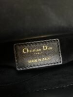 DIOR 25S MINI LADY DIOR BAG 17 IN BLACK CALFSKIN CHARM CRYSTAL EMBELLISHMENTS - Image 9