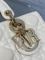 DIOR 25S SMALL LADY D-JOY 22 IN BEIGE LAMBSKIN GOLD HARDWARE - Image 10