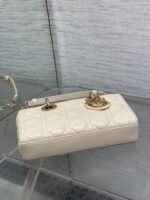 DIOR 25S SMALL LADY D-JOY 22 IN BEIGE LAMBSKIN GOLD HARDWRE - Image 17