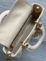 DIOR 25S SMALL LADY D-JOY 22 IN BEIGE LAMBSKIN GOLD HARDWARE - Image 4