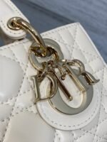 DIOR 25S MICRO LADY D-JOY 16 IN BEIGE LAMBSKIN GOLD HARDWRE - Image 3