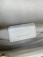 DIOR 25S MICRO LADY D-JOY 16 IN BEIGE LAMBSKIN GOLD HARDWRE - Image 9