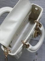 DIOR 25S SMALL LADY D‑JOY BAG 22 IN IVORY CALFSKIN GOLD HARDWRE - Image 15