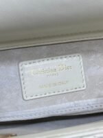 DIOR 25S SMALL LADY D‑JOY BAG 22 IN IVORY CALFSKIN GOLD HARDWARE - Image 18