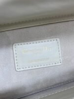 DIOR 25S SMALL LADY - JOY BAG 26 IN LATTE CANNAGE CALFSKIN WITH SPARKLING - Image 18