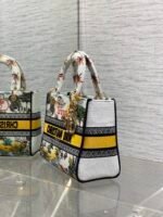 DIOR 25S SMALL LADY D-LITE BAG 24 IN YELLOW CANVAS DIOR CANNES - Image 6