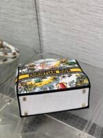 DIOR 25S SMALL LADY D-LITE BAG 24 IN YELLOW CANVAS DIOR CANNES - Image 17