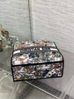 DIOR 25S SMALL LADY D-LITE BAG 24 IN MULTICOLOR DIOR FLOWERS CALENDAR ALLOVER EMBROIDERY - Image 17