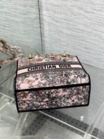 DIOR 25S SMALL LADY D-LITE BAG 24 IN PINK DIOR FLOWERS CALENDAR ALLOVER EMBROIDERY - Image 8