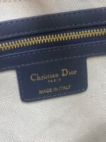 DIOR 25S MEDIUM SOFT SADDLE BAG 25 IN BLUE DIOR OBLIQUE JACQUARD AND SMOOTH CALFSKIN - Image 18