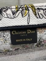 DIOR 25S LUCKY SMALL DIOR BOOK TOTE 26 IN MULTICOLOR DIOR FLOWERS CALENDAR ALLOVER EMBROIDERY - Image 18