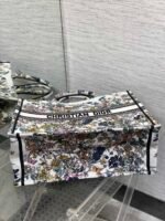 DIOR 25S LUCKY LARGE DIOR BOOK TOTE 42 IN MULTICOLOR DIOR FLOWERS CALENDAR ALLOVER EMBROIDERY - Image 17