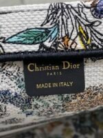DIOR 25S LUCKY LARGE DIOR BOOK TOTE 42 IN MULTICOLOR DIOR FLOWERS CALENDAR ALLOVER EMBROIDERY - Image 18