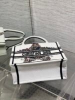 DIOR 25S LUCKY SMALL DIOR BOOK TOTE 26 IN WHITE MULTICOLOR DIOR STAR EMBROIDERY - Image 17