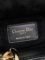 DIOR 25S MICRO LADY D-JOY 19 IN BLACK CALFSKIN GOLD HARDWARE - Image 18
