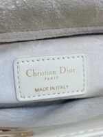 DIOR 25S MICRO LADY D-JOY 19 IN IVORY CALFSKIN GOLD HARDWRE - Image 18