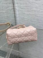 DIOR 25S JOLIE TOP HANDLE MINI BAG 18 IN BABY PINK CALFSKIN GOLD HARDWRE - Image 9