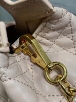 DIOR 25S JOLIE TOP HANDLE MINI BAG 18 IN BABY PINK CALFSKIN GOLD HARDWRE - Image 6