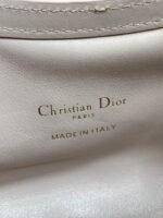 DIOR 25S JOLIE TOP HANDLE MINI BAG 18 IN BABY PINK CALFSKIN GOLD HARDWARE - Image 16