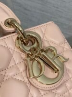 DIOR 25S MICRO LADY D-JOY 19 IN BABY PINK CALFSKIN GOLD HARDWRE - Image 13