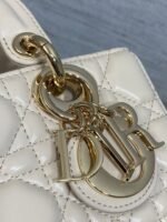 DIOR 25S MICRO LADY D-JOY 19 IN BEIGE CALFSKIN GOLD HARDWRE - Image 13