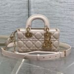 DIOR 25S MICRO LADY D-JOY 19 IN BEIGE CALFSKIN GOLD HARDWRE - Image 10