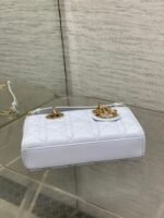 DIOR 25S SMALL LADY D‑JOY BAG 19 IN LIGHT BLUE CANNAGE CALFSKIN GOLD HARDWRE - Image 8